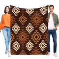 Bohemian Geometric Woven Throw Blanket – Cotton Bamboo Blend | FBA Vibes