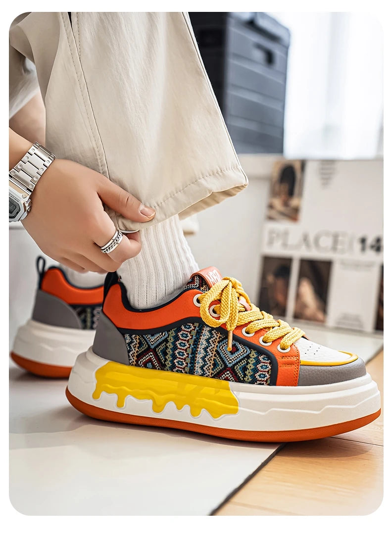 FBA Men's Casual Canvas Anti-Slip Sneakers | Lightweight Breathable Sports Shoes