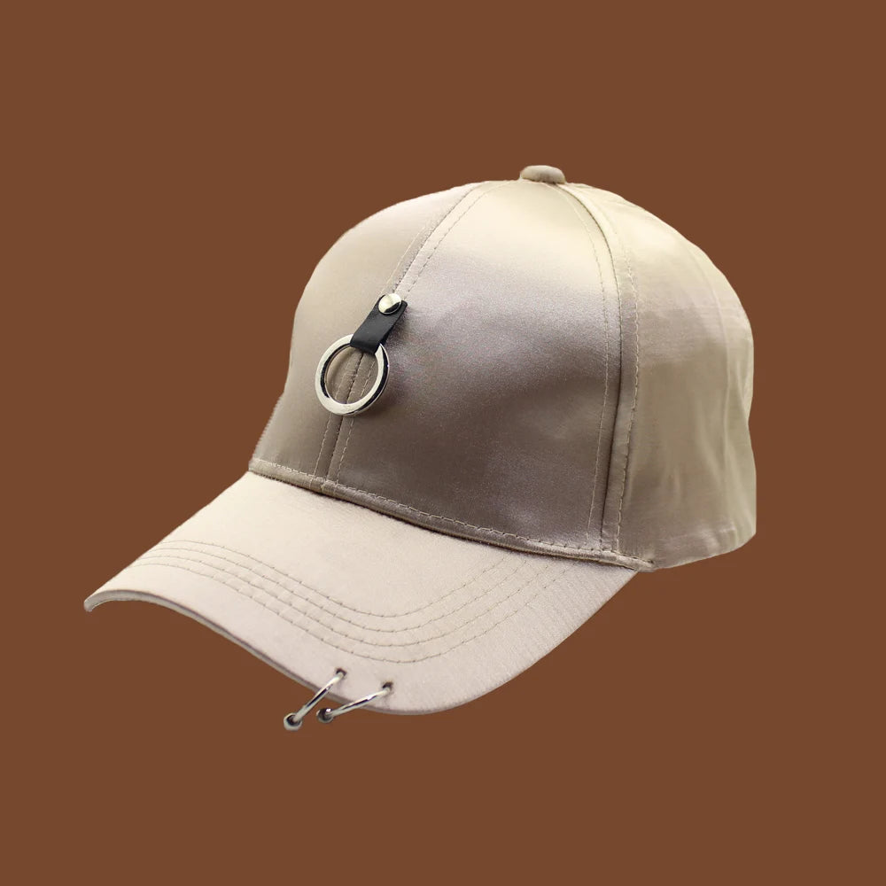 Hip Hop Snapback Cap with Ring Detail | FBA Vibes