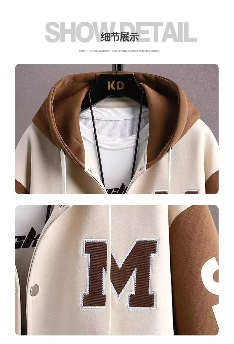 Men's 2-Piece Hooded Tracksuit Set – Hoodie & Jogger Pants | Letter Print | Plus Size M–8XL | FBA Vibes