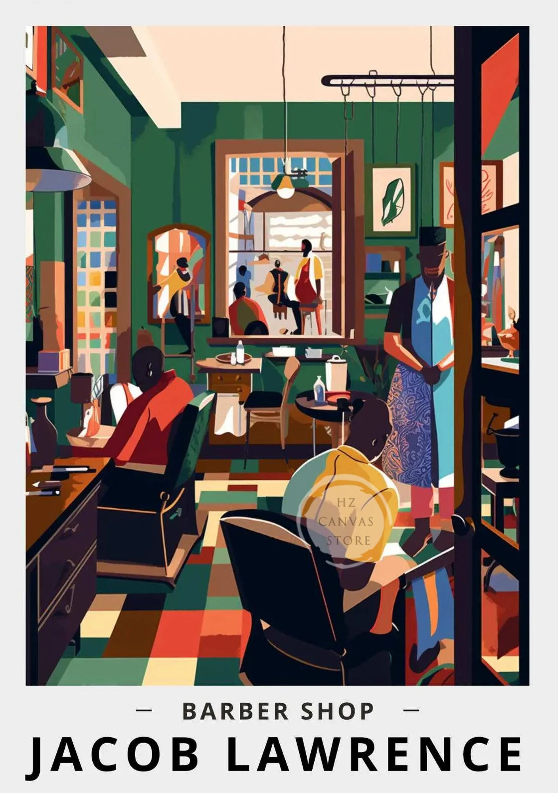 Jacob Lawrence "The Ball" Art Poster | Harlem Renaissance African American Wall Art Print