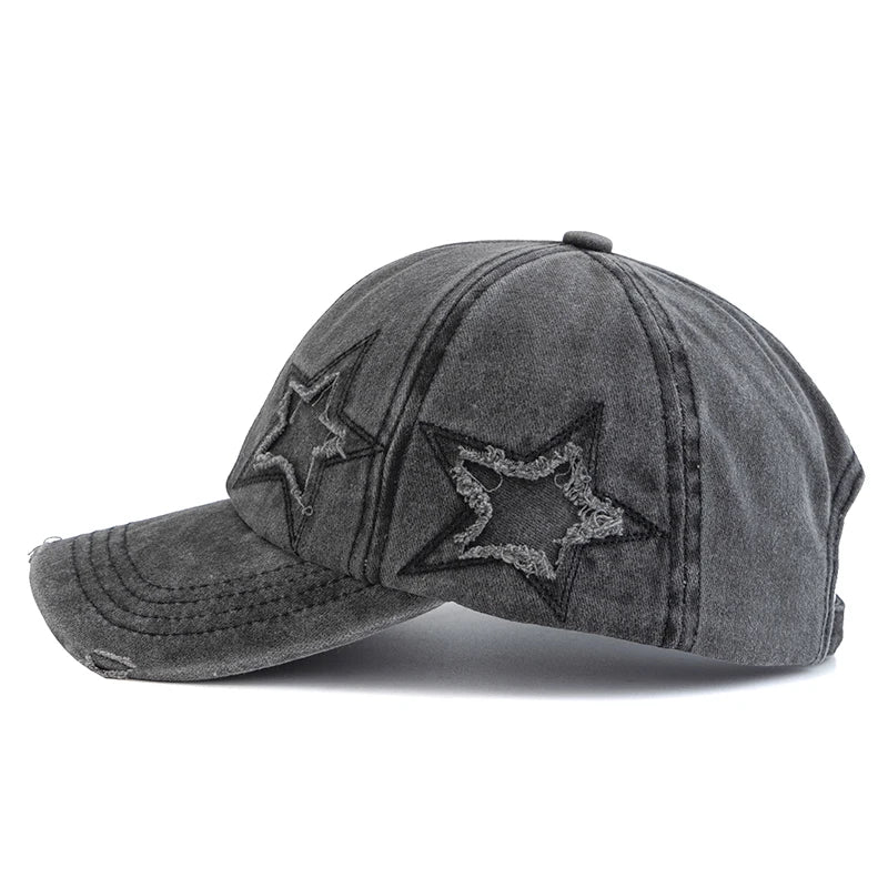Women's Five Pointed Star Washed Baseball Cap | FBA Vibes