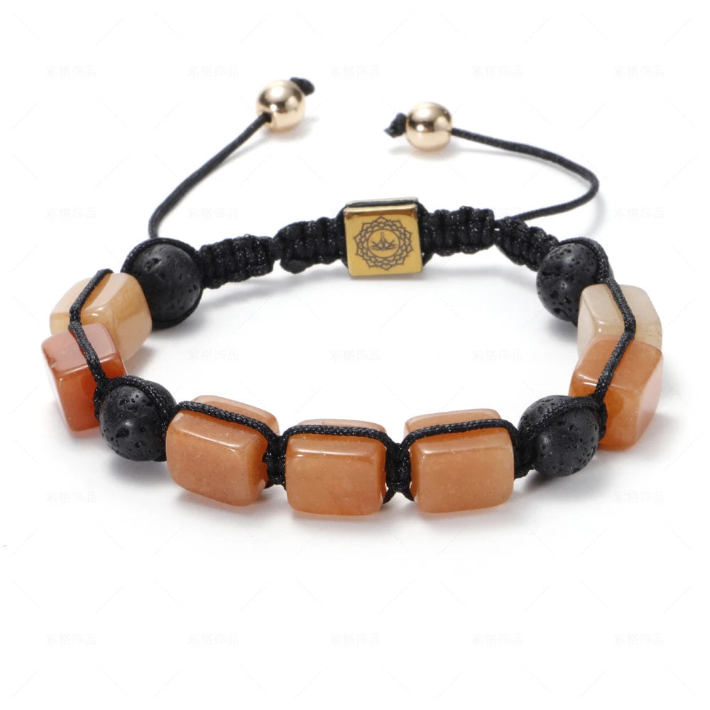 FBA Natural Stone Agate Crystal Healing Bracelet | Meditation Jewelry