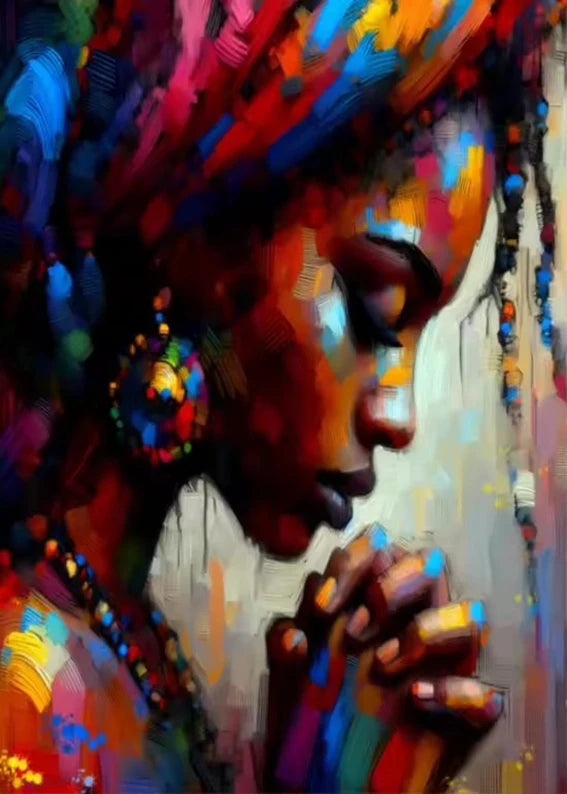 Black Woman Fashion Art Canvas Print | Colorful Pop Wall Decor | FBA Vibes
