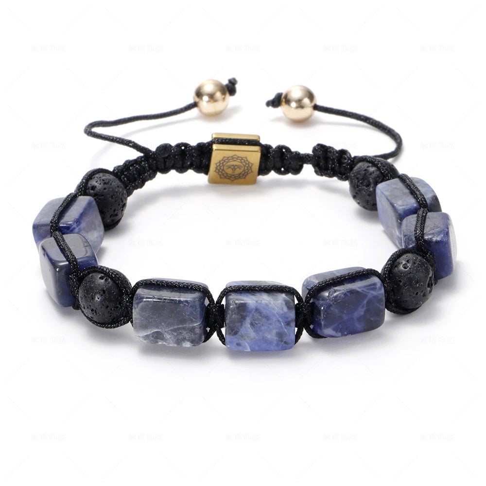 FBA Natural Stone Agate Crystal Healing Bracelet | Meditation Jewelry