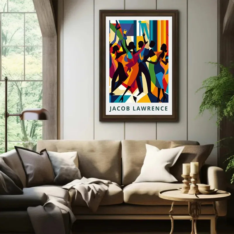 Jacob Lawrence Migration Canvas Print | African American Art Poster for Home Decor