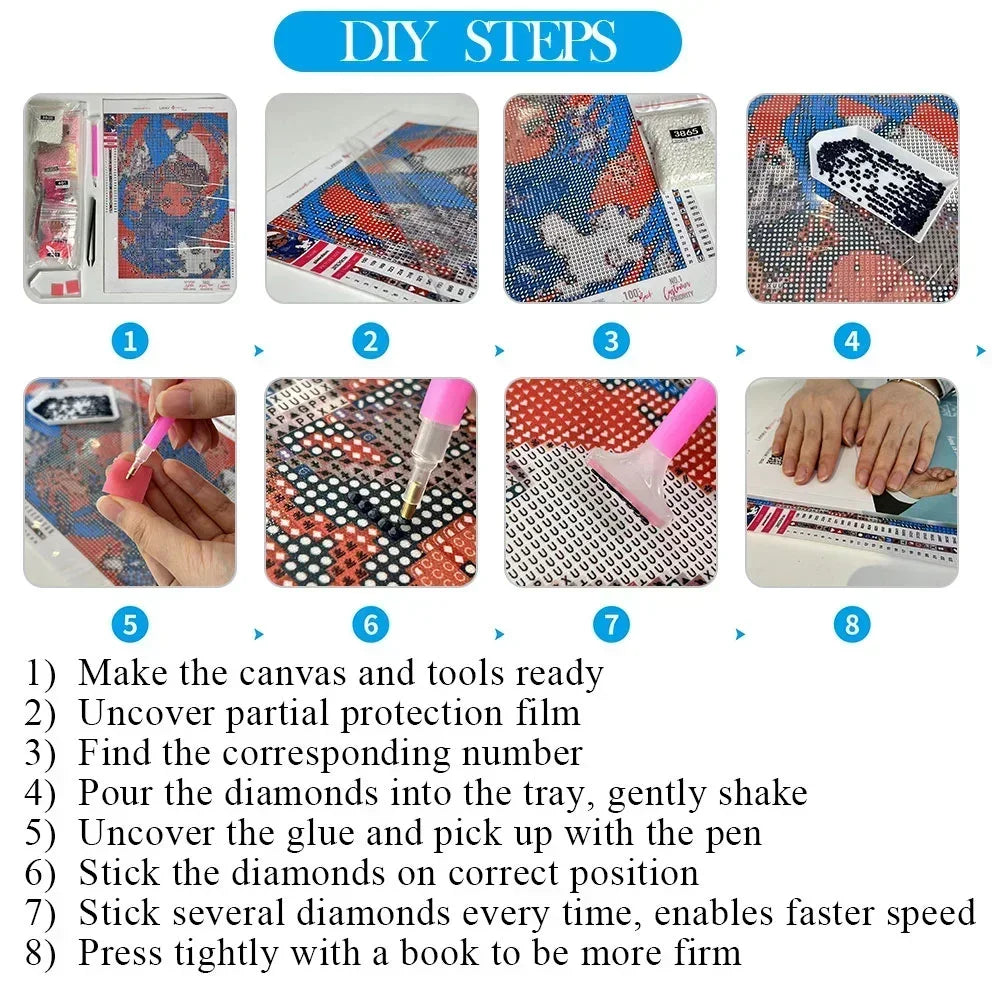 Abstract African Woman Diamond Painting Kit | Full Drill 5D DIY Mosaic Art