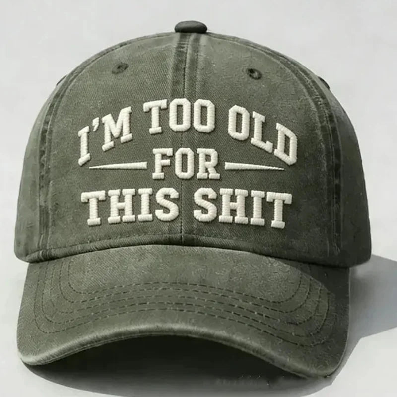 Washed Vintage Baseball Cap with Sun Protection Brim | FBA Vibes