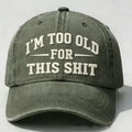 Washed Vintage Baseball Cap with Sun Protection Brim | FBA Vibes