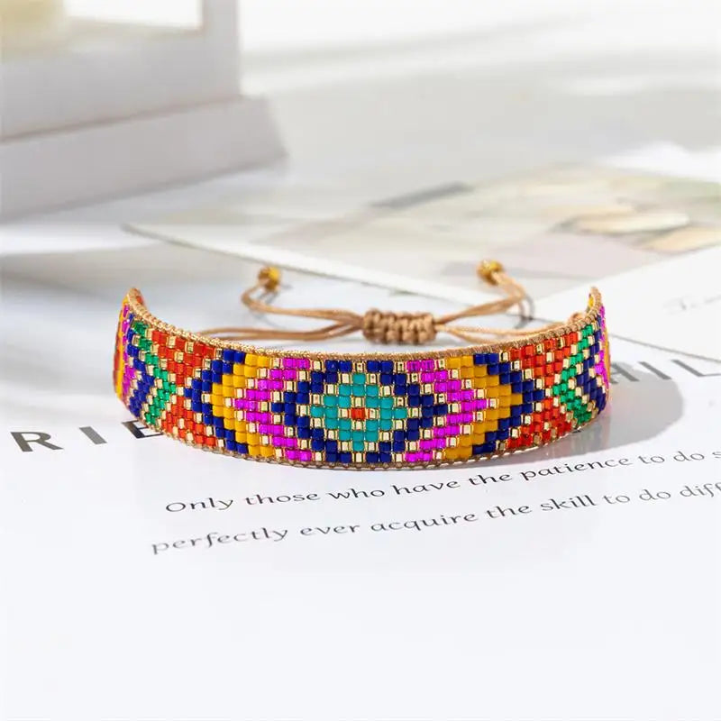 FBA Boho Handmade Beaded Bracelet for Women | Mexico Fashion Jewelry