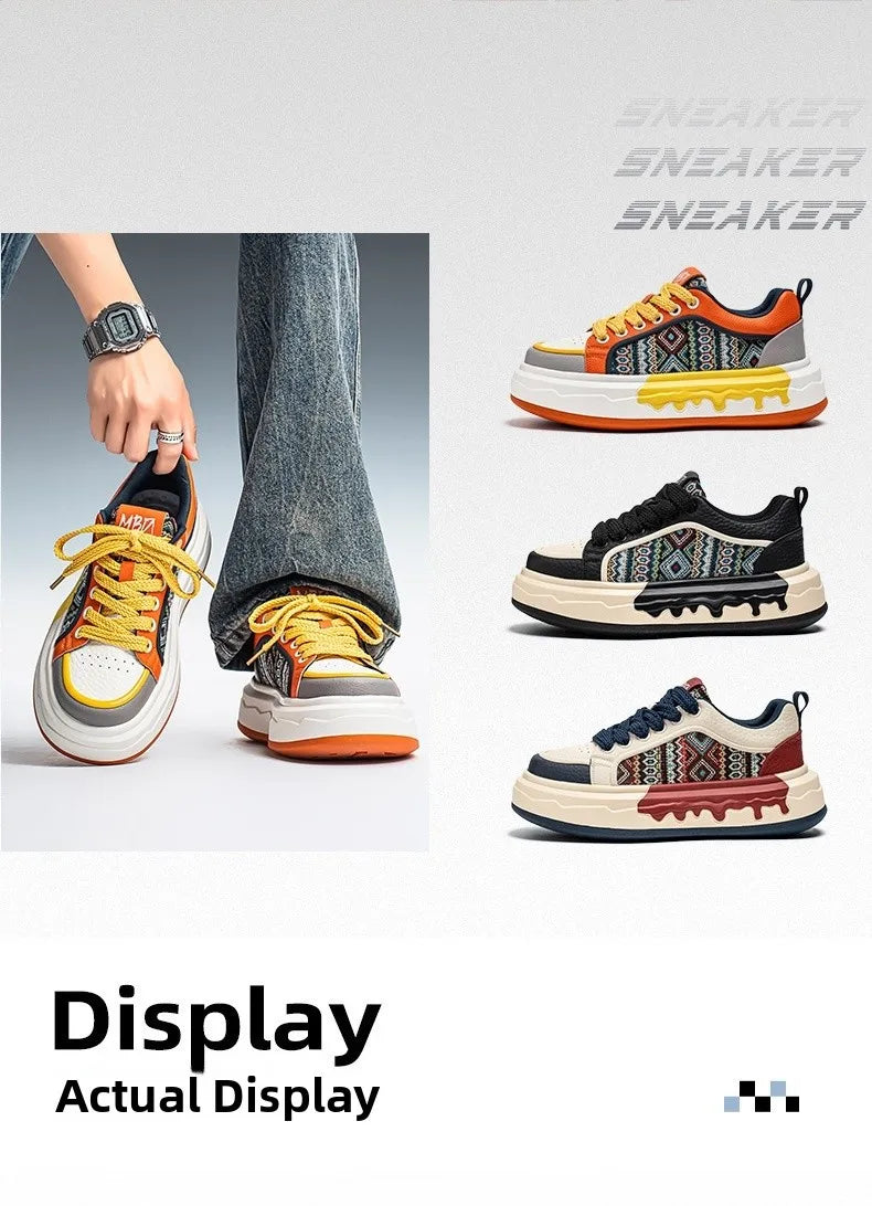 FBA Men's Casual Canvas Anti-Slip Sneakers | Lightweight Breathable Sports Shoes
