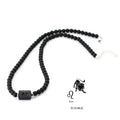 FBA 12 Constellations Black Onyx Beaded Necklace | Men's Jewelry