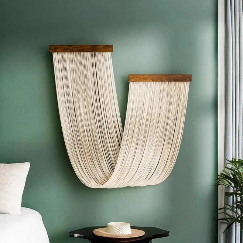 Boho Tassel Wall Tapestry | Hand-Woven Nordic Home Decor