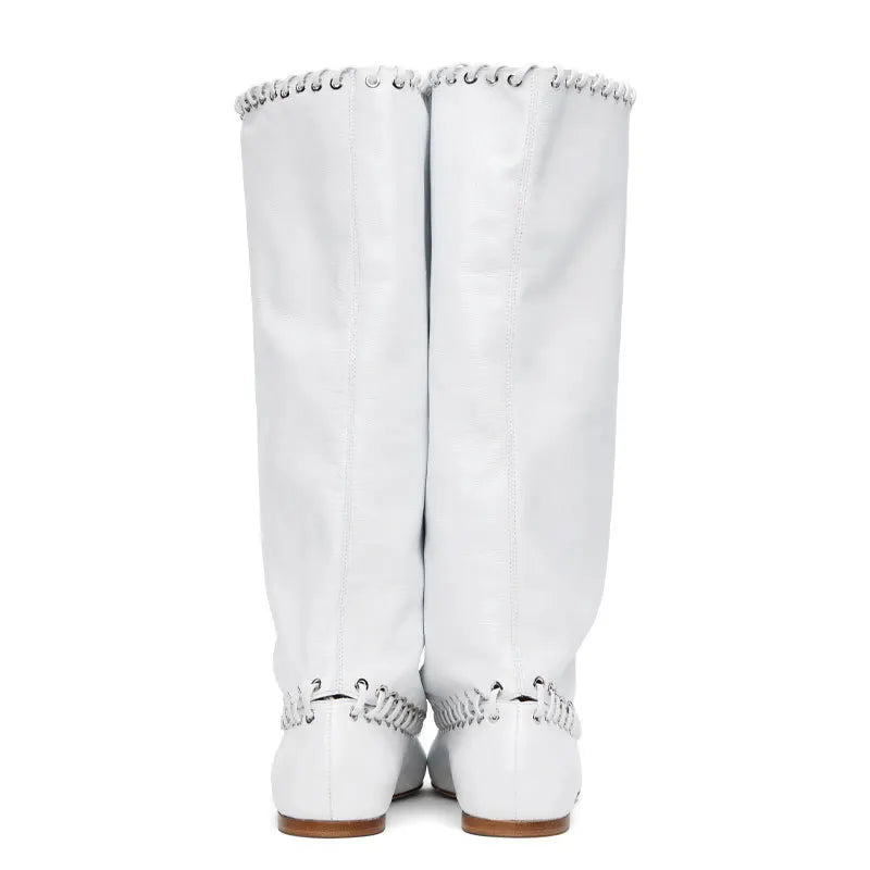 Women's Rhinestone Butterfly Pointed Toe Slip-On Mid-Calf Boot | FBA Vibes
