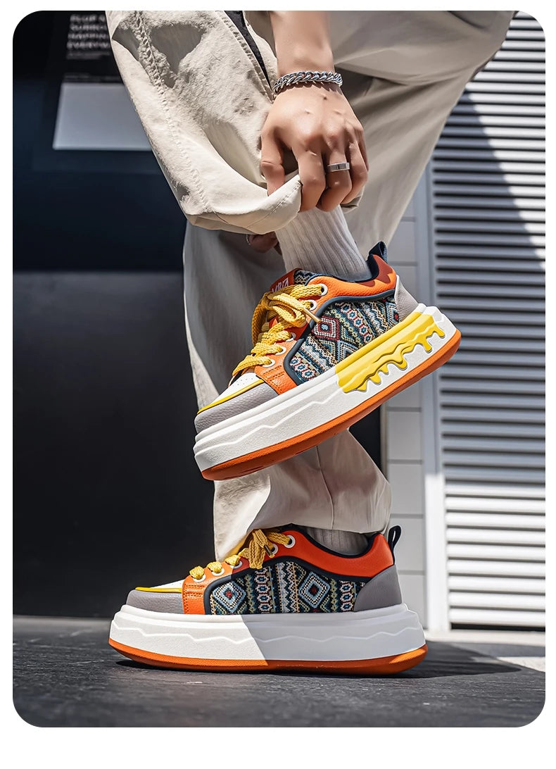 FBA Men's Casual Canvas Anti-Slip Sneakers | Lightweight Breathable Sports Shoes