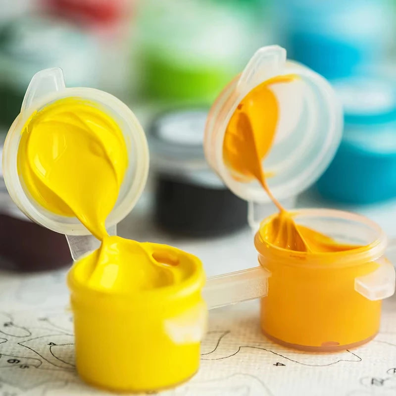 Abstract Paint by Numbers Kit | DIY Oil Painting on Canvas | FBA Vibes