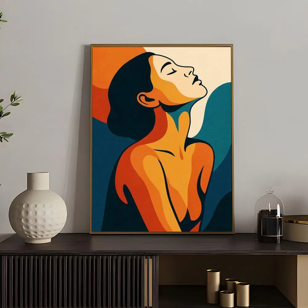 African Women Abstract Art Poster | HD Waterproof Self-Adhesive Wall Decor for Any Space
