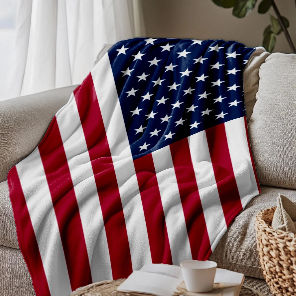 British Style Printed Throw Blanket – 3 Colors | FBA Vibes