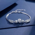 FBA 925 Sterling Silver Exquisite Beaded Bracelet | Women's Wedding Jewelry