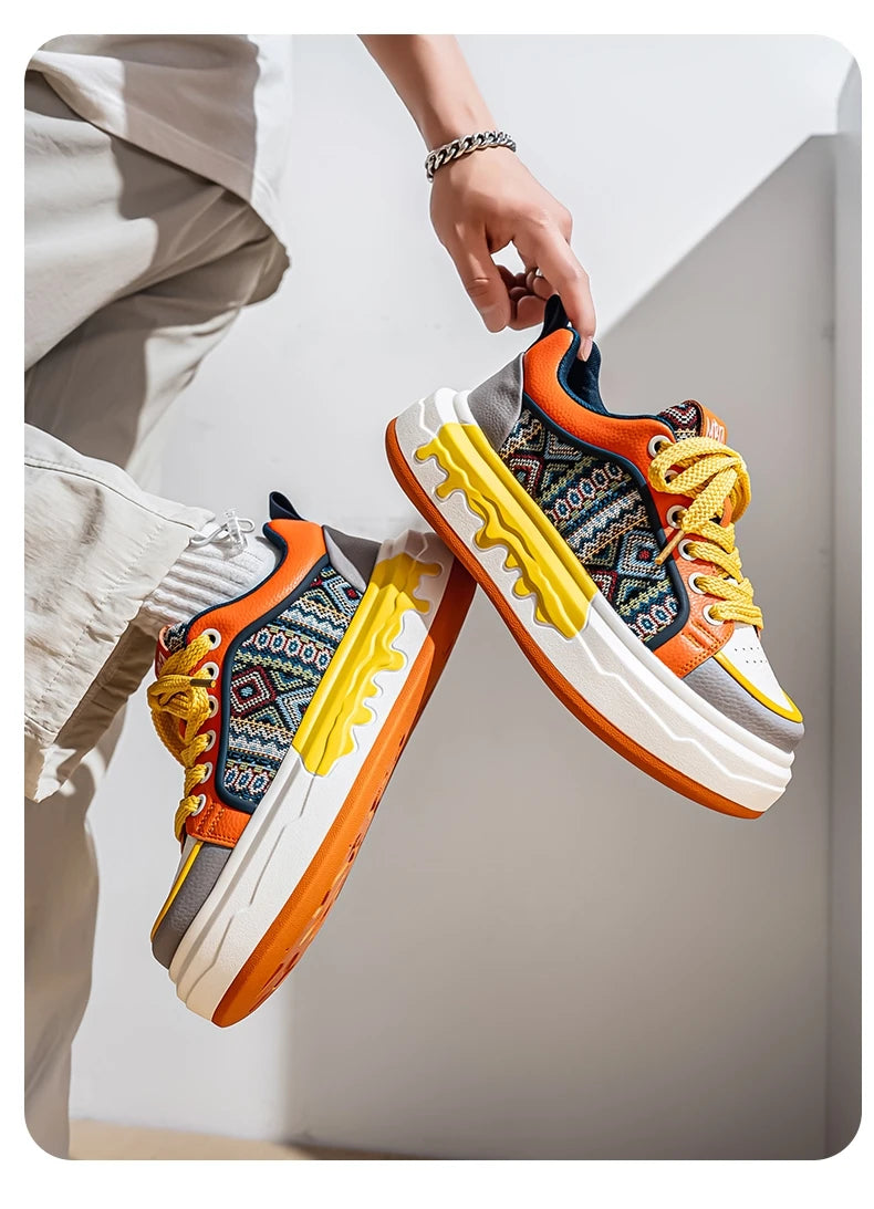 FBA Men's Casual Canvas Anti-Slip Sneakers | Lightweight Breathable Sports Shoes