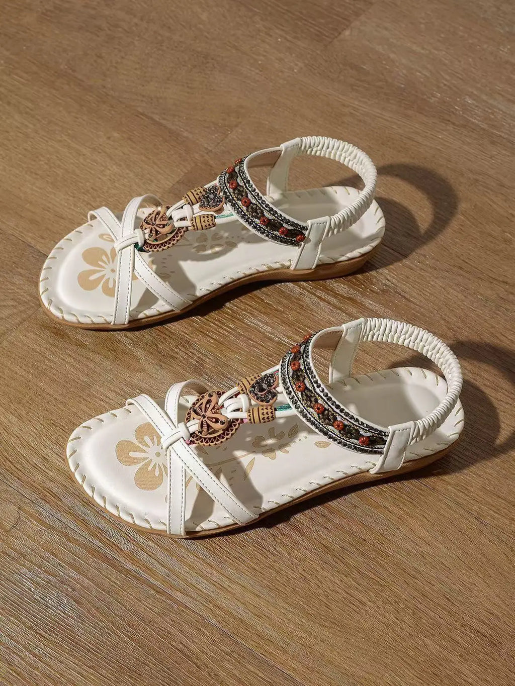 FBA Women's Plus Size Rhinestone Platform Sandals | Summer Fashion Shoes