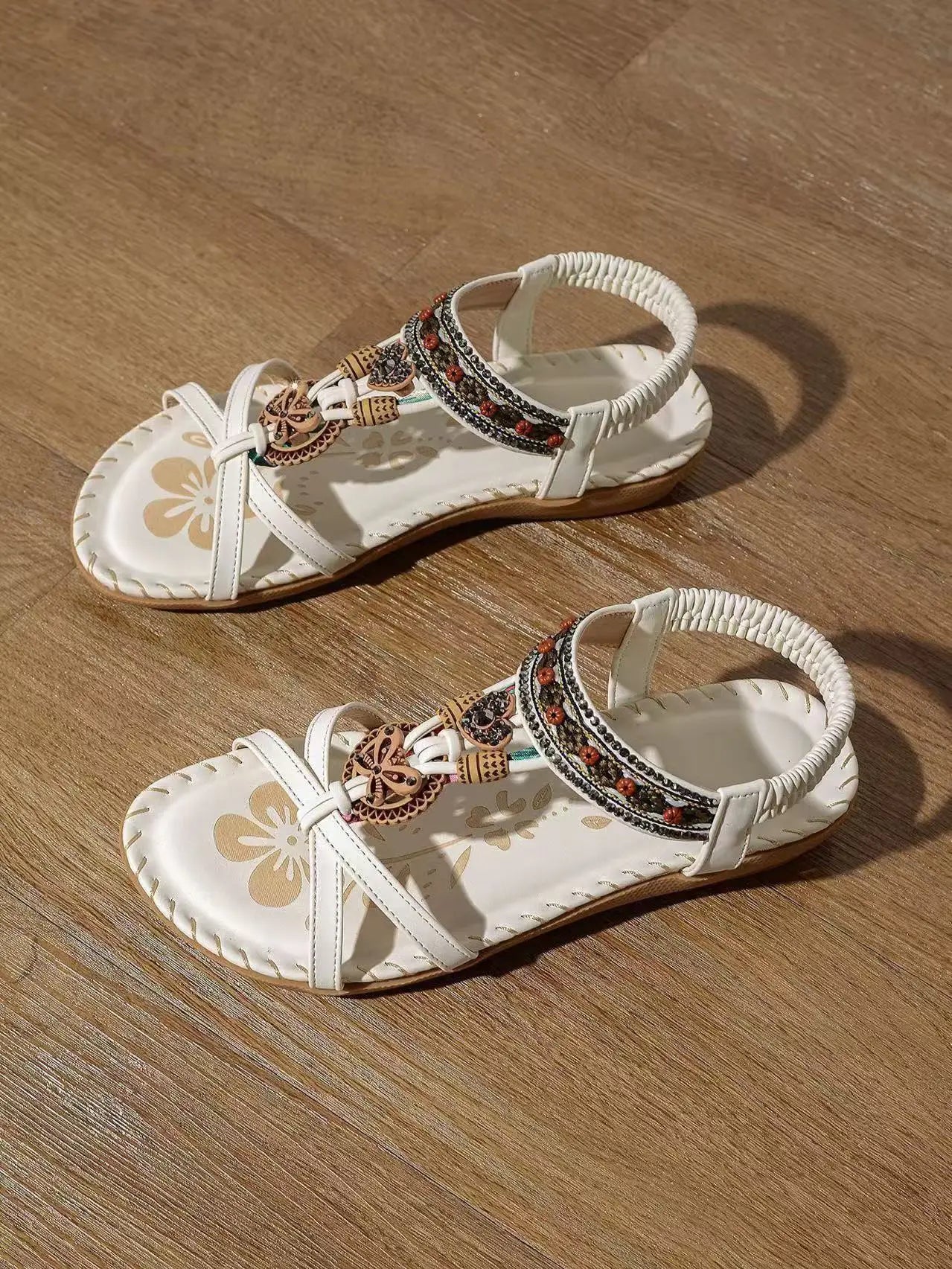 FBA Women's Plus Size Rhinestone Platform Sandals | Summer Fashion Shoes