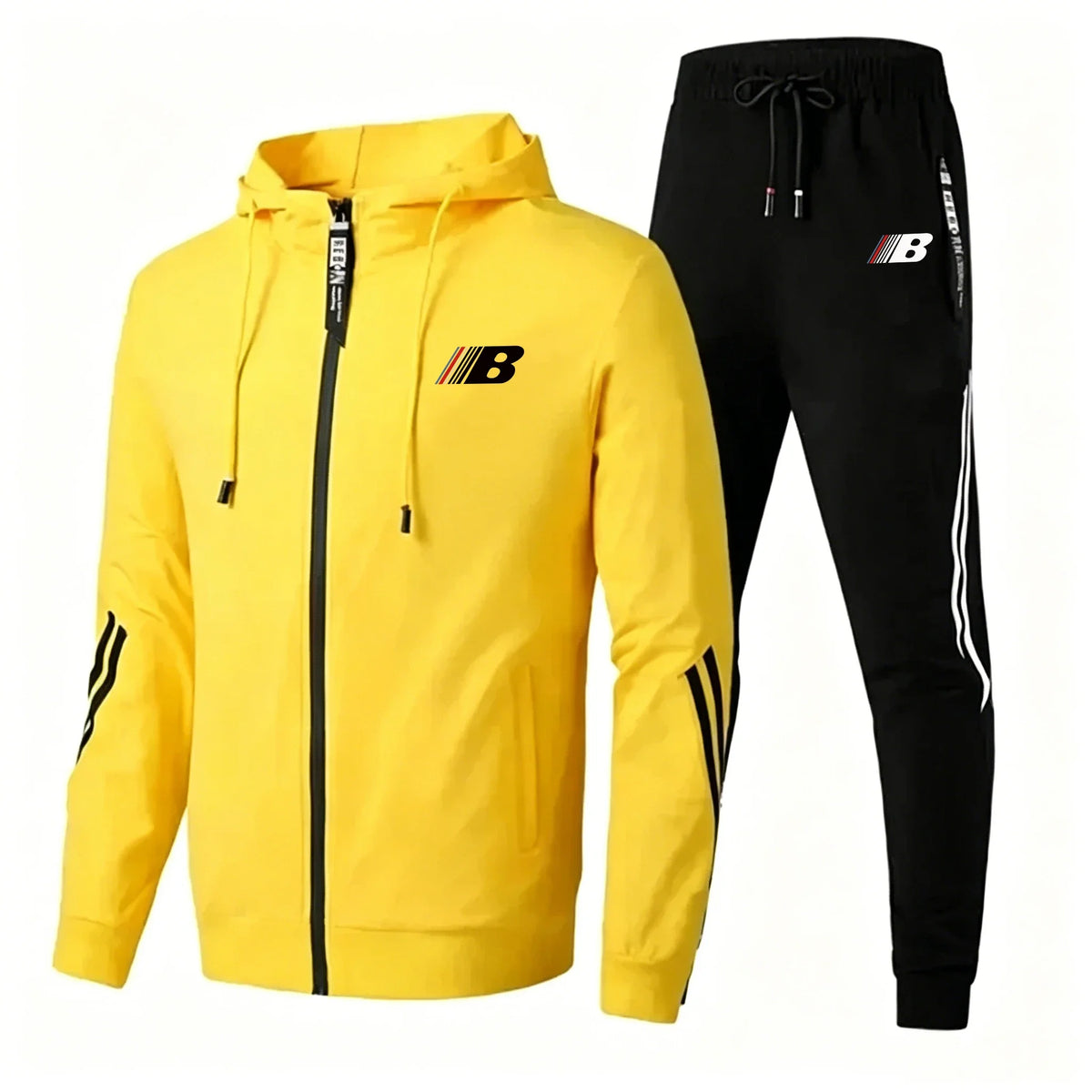 Men's 2-Piece Zip-Up Jacket & Sports Pants Set – Fitness & Golf Wear | Spring Autumn Sportswear | FBA Vibes