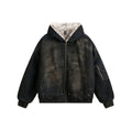 Men's American High Street Vintage Denim Hoodie Jacket – Thick Warm Zip-Up Streetwear Coat | S–XL | FBA Vibes