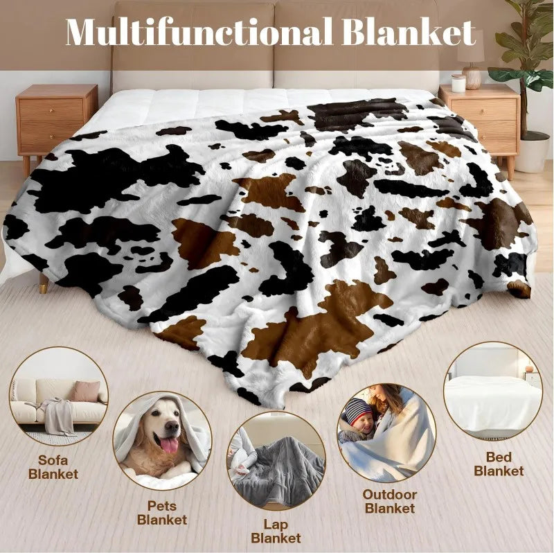 Animal Print Flannel Throw Blanket – 8 Colors | FBA Vibes