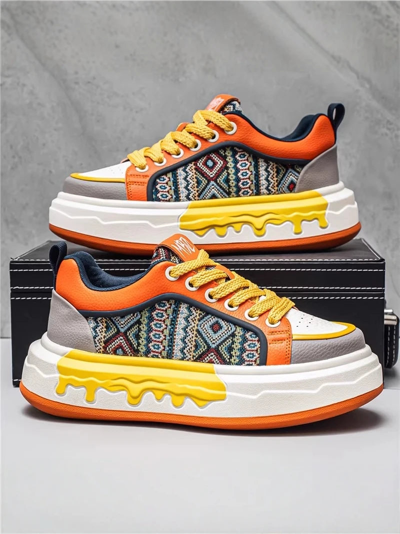 FBA Men's Casual Canvas Anti-Slip Sneakers | Lightweight Breathable Sports Shoes