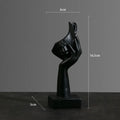 Resin Abstract Face Sculpture | Nordic Light Luxury Figurine for Home & Office Decor