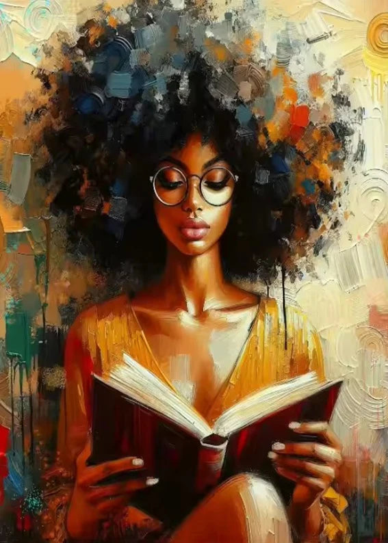 Black Woman Fashion Art Canvas Print | Colorful Pop Wall Decor | FBA Vibes