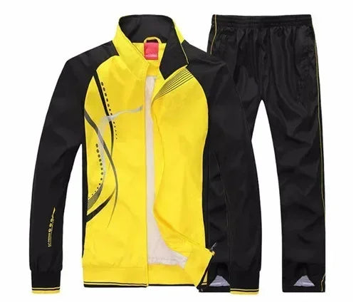 Men's 2-Piece Printed Tracksuit Set – Zip-Up Jacket & Sweatpants | Jogging Sportswear | FBA Vibes