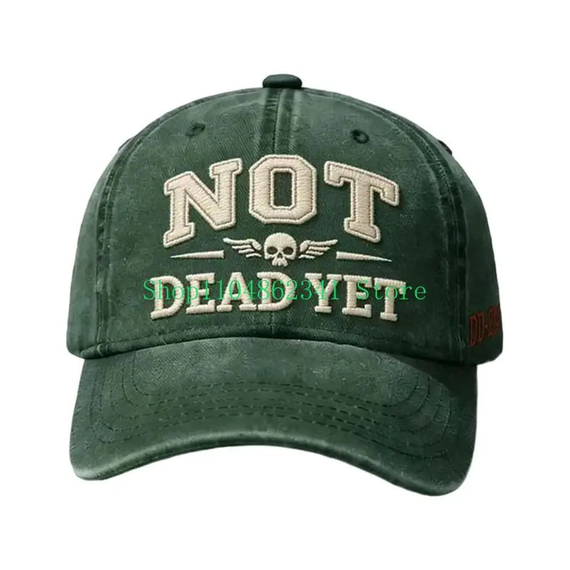 NOT DEAD YET Denim Baseball Cap | FBA Vibes
