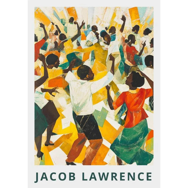 Jacob Lawrence Migration Canvas Print | African American Art Poster for Home Decor