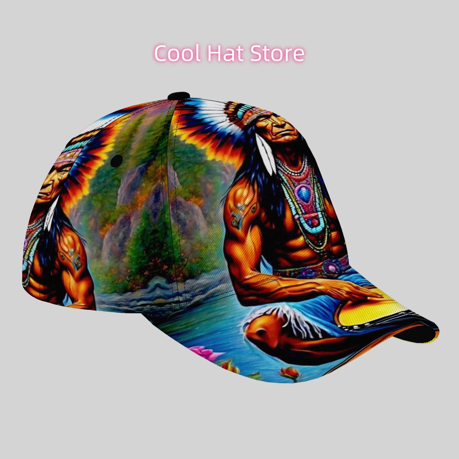 Tribal Indigenous Drum Snapback Cap | FBA Vibes