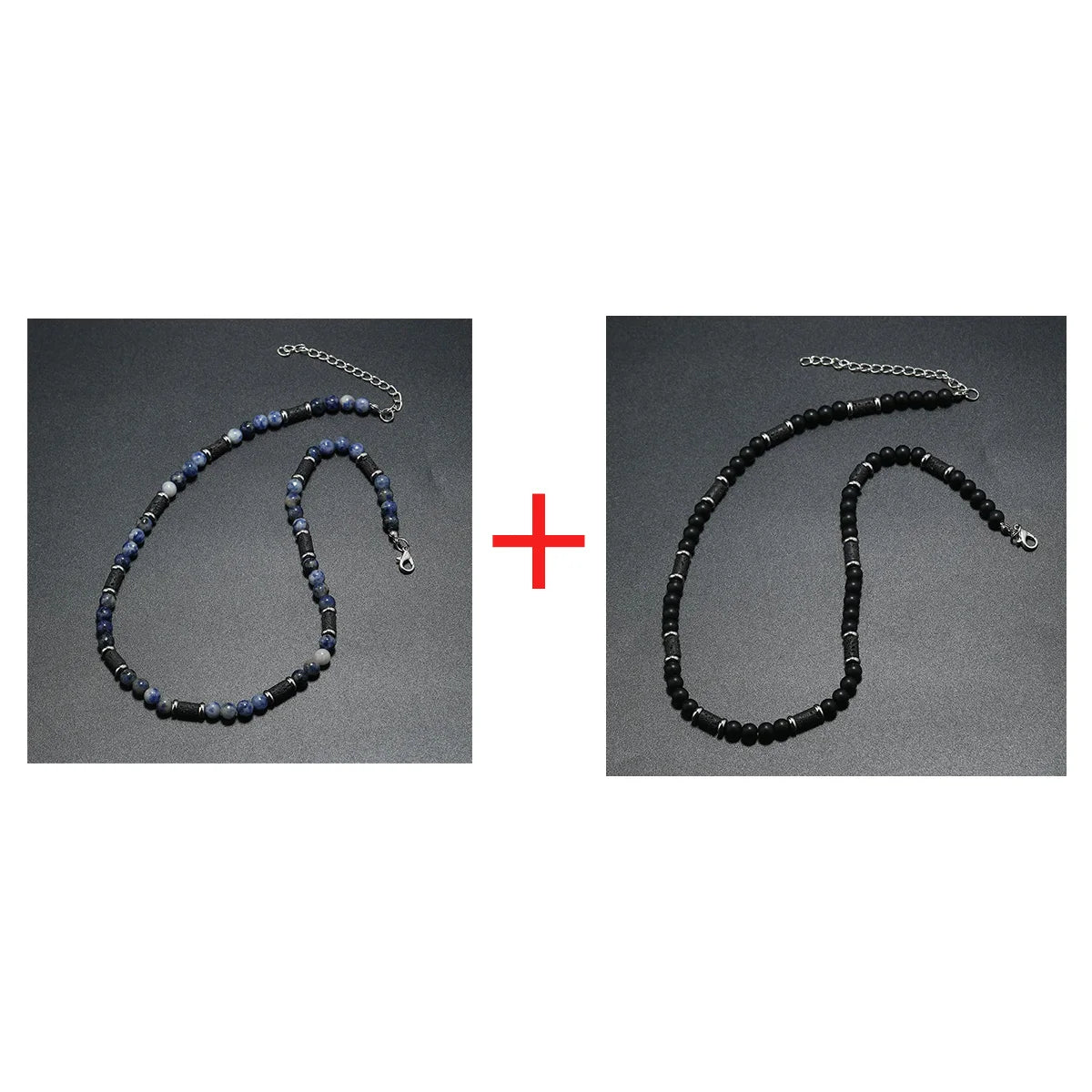 FBA Men's Wood Bead Natural Stone Necklace | Retro Summer Jewelry