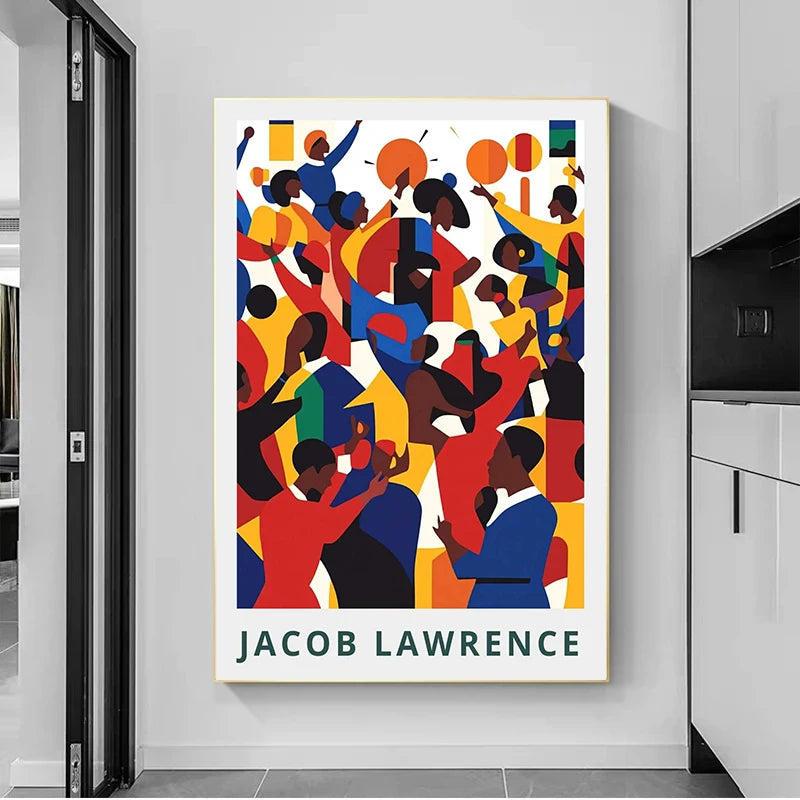 Jacob Lawrence "The Ball" Art Poster | Harlem Renaissance African American Wall Art Print