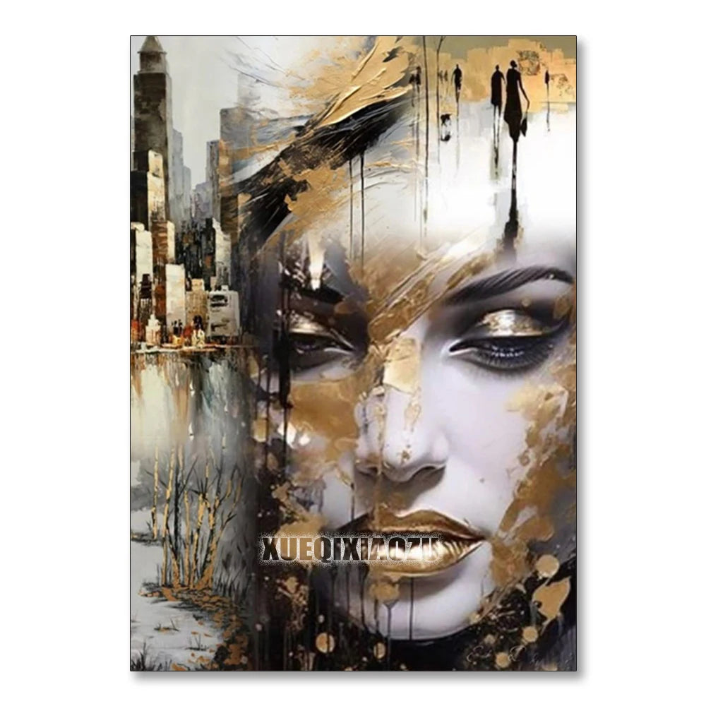 Abstract African Woman Diamond Painting Kit | Full Drill 5D DIY Mosaic Art