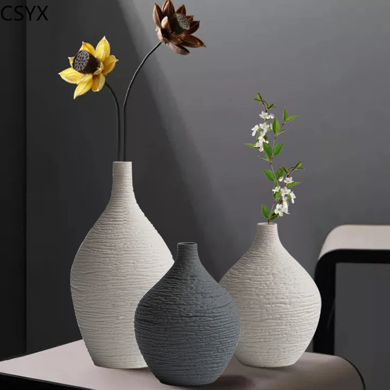 Nordic Ceramic Flower Vase | Minimalist Home & Office Decor