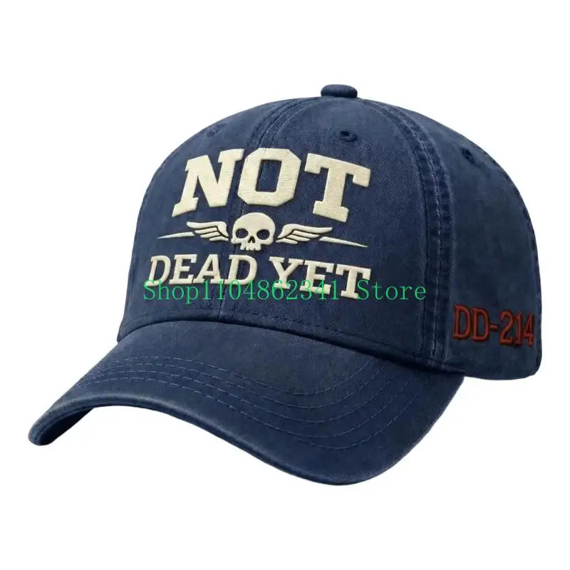 NOT DEAD YET Denim Baseball Cap | FBA Vibes