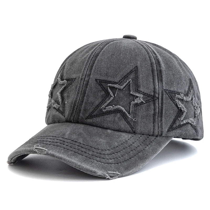 Women's Five Pointed Star Washed Baseball Cap | FBA Vibes