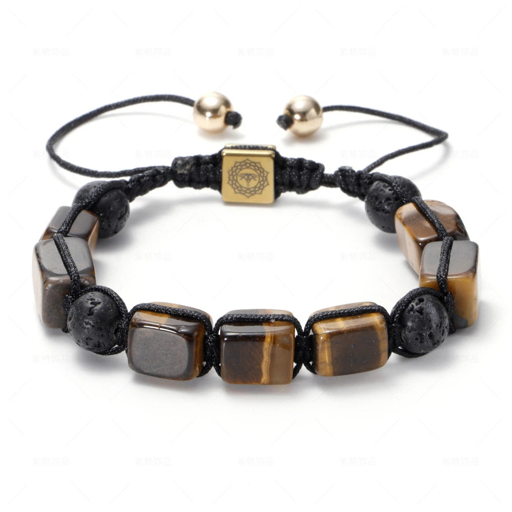 FBA Natural Stone Agate Crystal Healing Bracelet | Meditation Jewelry