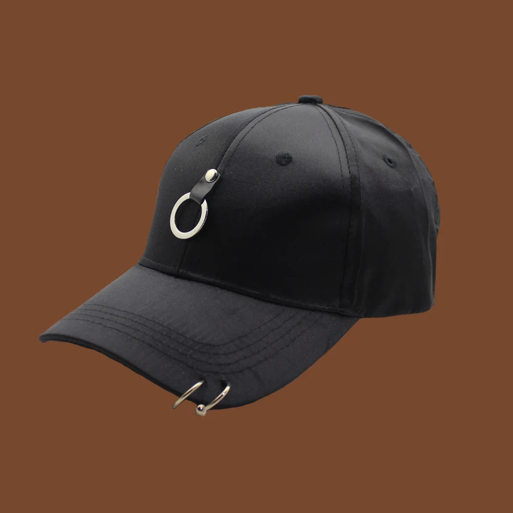 Hip Hop Snapback Cap with Ring Detail | FBA Vibes