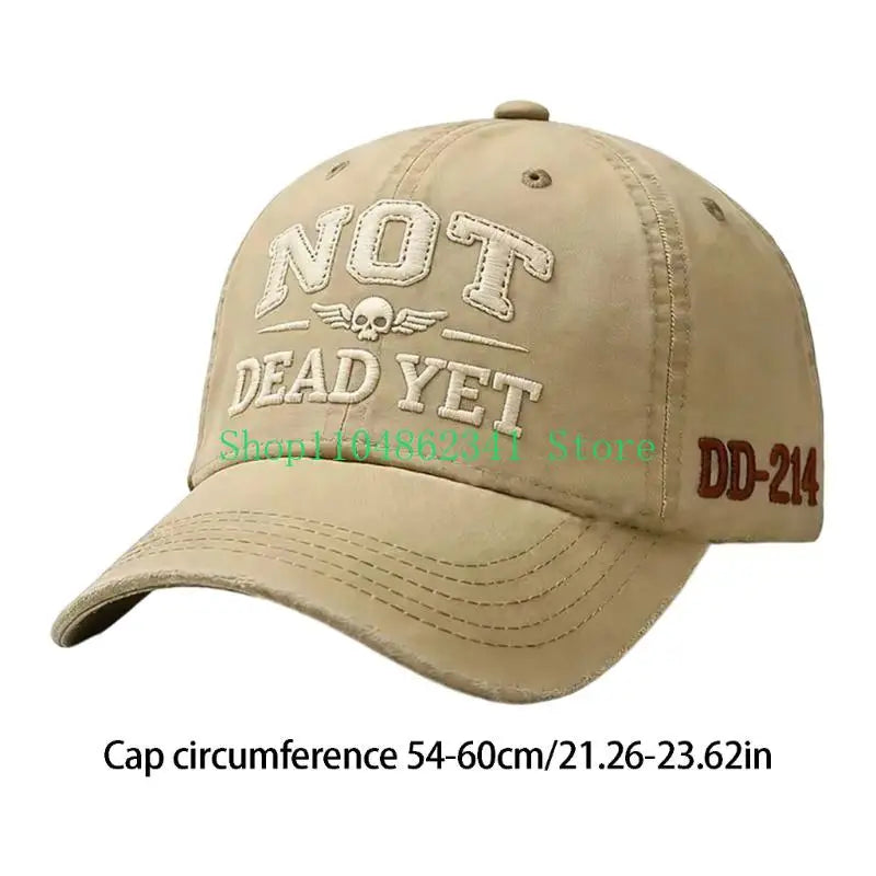 NOT DEAD YET Denim Baseball Cap | FBA Vibes