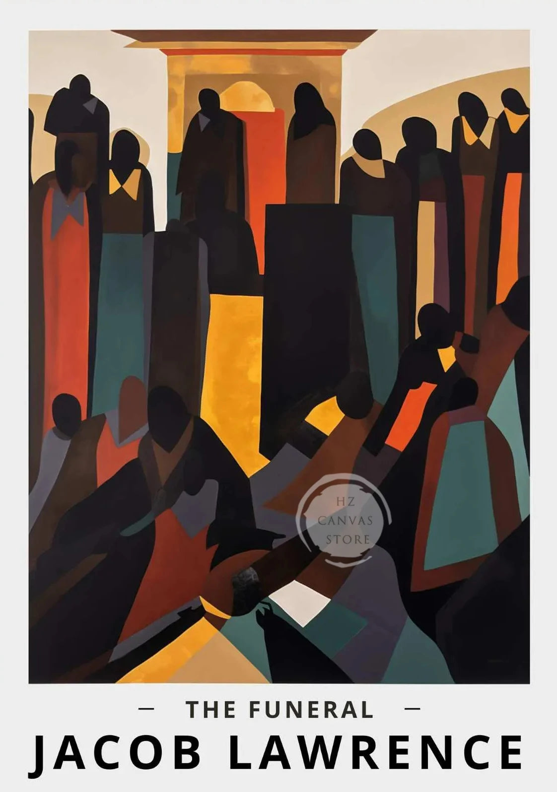 Jacob Lawrence "The Ball" Art Poster | Harlem Renaissance African American Wall Art Print