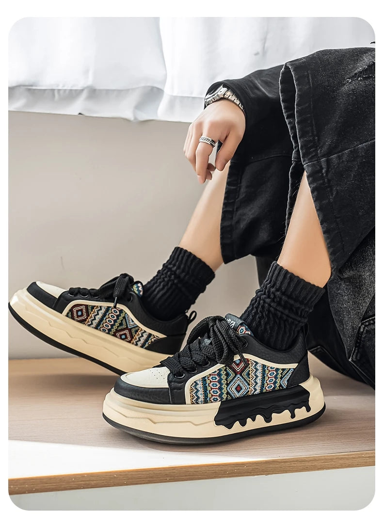 FBA Men's Casual Canvas Anti-Slip Sneakers | Lightweight Breathable Sports Shoes