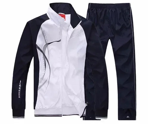 Men's 2-Piece Printed Tracksuit Set – Zip-Up Jacket & Sweatpants | Jogging Sportswear | FBA Vibes