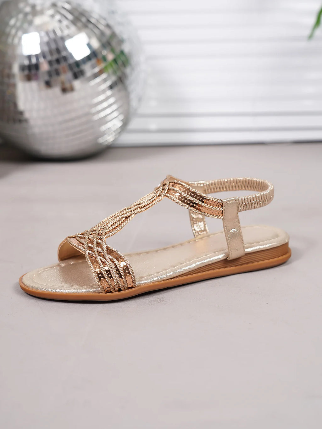 FBA Women's Bohemian Flower Wood Buckle Sandals | Plus Size Embroidered Shoes