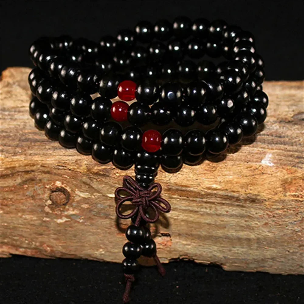 FBA Sandalwood 108 Beads Prayer Bracelet | Buddhist Meditation Jewelry